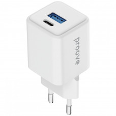 Мережевий зарядний пристрій Proove Pocket GaN 30W Type-C+USB White (WCPG30110002)