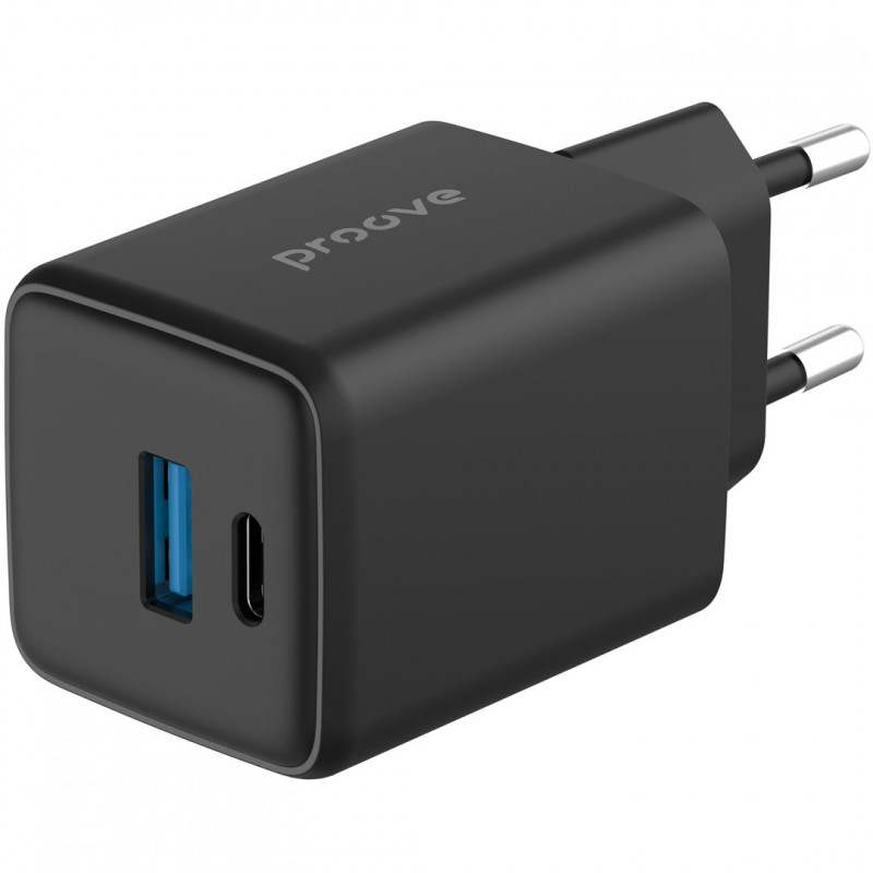 Мережевий зарядний пристрій Proove Pocket GaN 30W Type-C+USB Black (WCPG30110001)