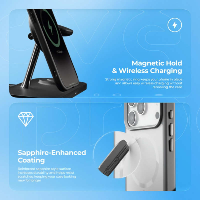 Чохол Proove Sapphire Case with Magnetic Ring для iPhone 17 Pro Cosmic Orange (PCSAIP17P055)