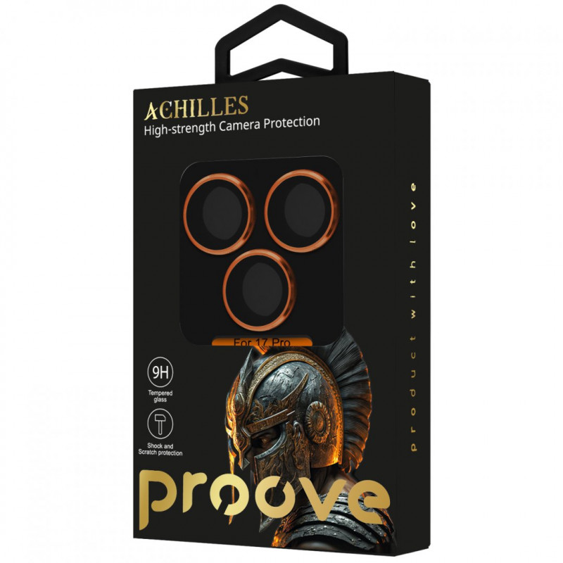 Захисне скло Achilles Full Metal для камери iPhone 17 Pro Cosmic Orange (CPPAFM17P030)