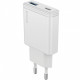 Мережевий зарядний пристрій Proove Slender 45W Type-C+USB White (WCSL45110002)