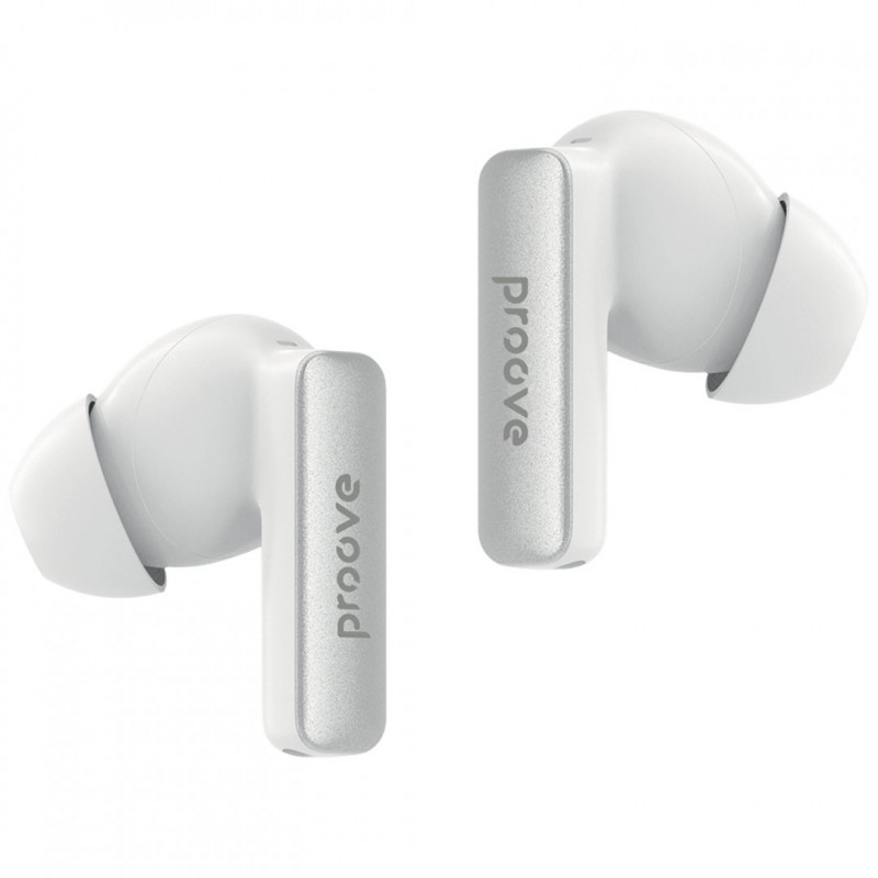 Бездротові навушники Proove NoLimit TWS with Hybrid ANC (APP) White/Silver (TWNL0001AP26)