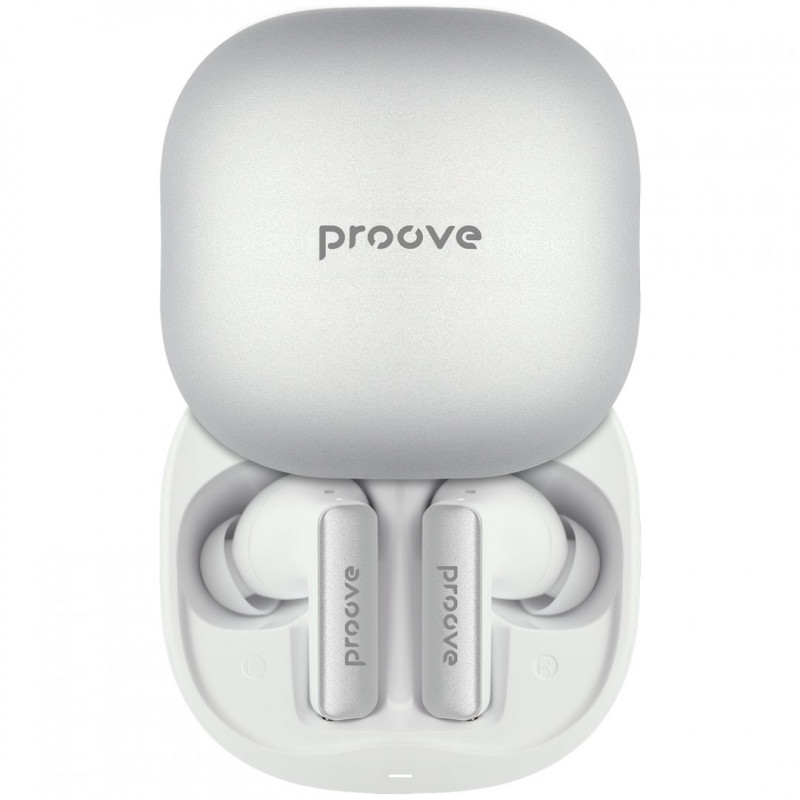 Бездротові навушники Proove NoLimit TWS with Hybrid ANC (APP) White/Silver (TWNL0001AP26)