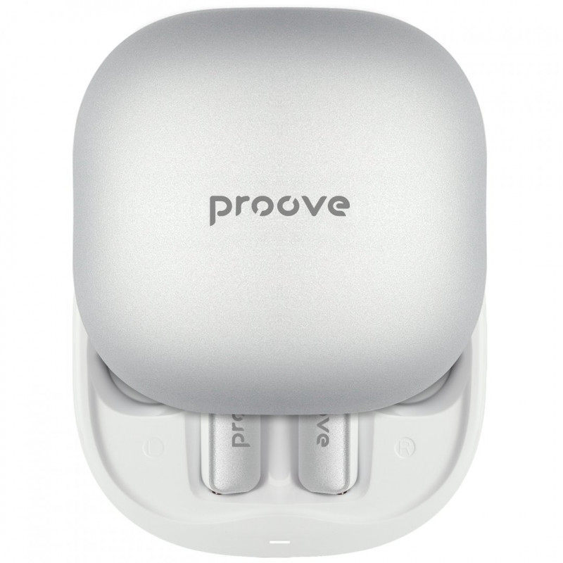 Бездротові навушники Proove NoLimit TWS with Hybrid ANC (APP) White/Silver (TWNL0001AP26)