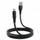 Кабель Proove Soft Silicone USB to Lightning 2.4A (2m) Black (CCSO20001121)