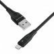 Кабель Proove Soft Silicone USB to Lightning 2.4A (2m) Black (CCSO20001121)
