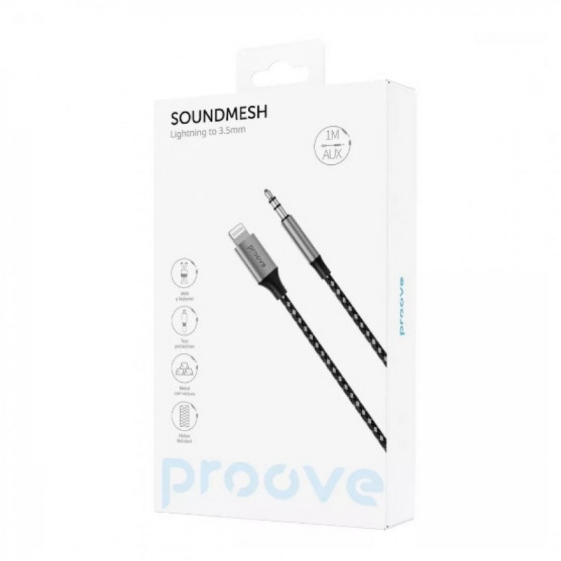 Кабель AUX Proove SoundMesh Lightning to 3.5mm (ACSM00004801)