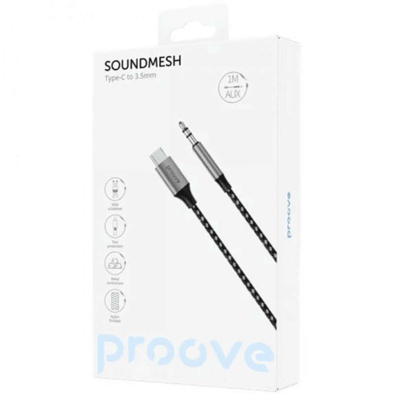 Кабель AUX Proove SoundMesh Type-C to 3.5mm (ACSM00002801)
