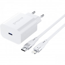 Мережевий зарядний пристрій Proove Rapid 20W USB-C + кабель USB-C to Lightning (WCRP20012102)