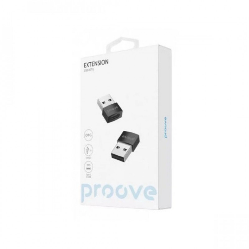 Перехідник OTG Proove Extension Type-C to USB Black (HBEX00012001)