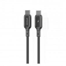 Кабель Proove Flex Metal Type-C to Type-C 60W (1m) Black (CCFM60002201)