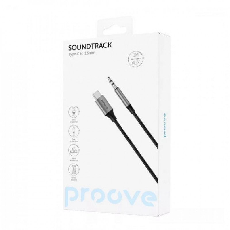 Кабель AUX Proove SoundTrack Type-C to 3.5mm (ACST00002801)
