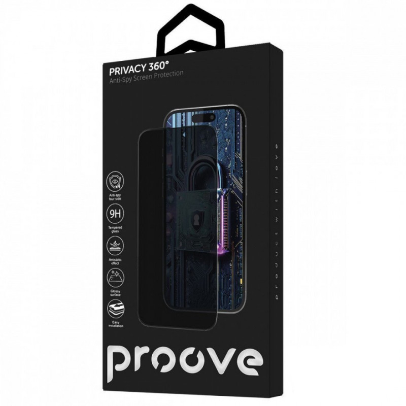 Захисне скло Proove Privacy 360 Installation Box для iPhone 16 Pro/17 (PG360I16P001)
