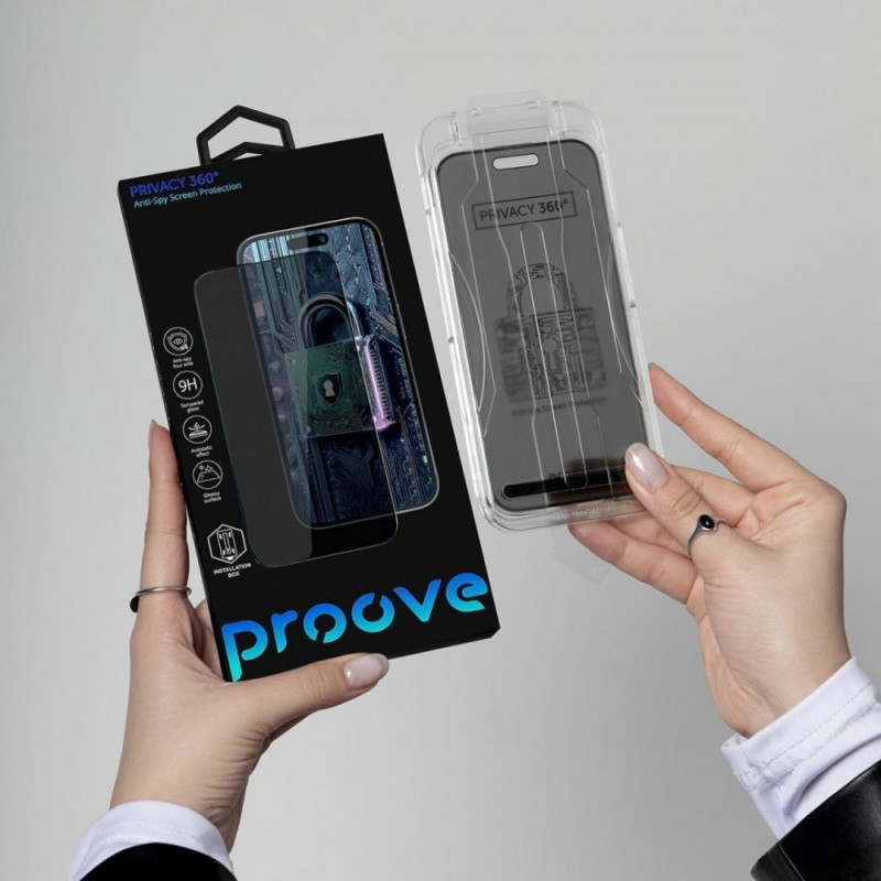 Захисне скло Proove Privacy 360 Installation Box для iPhone 16 Pro/17 (PG360I16P001)