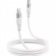 Кабель Proove Soft Silicone Type-C to Lightning 27W (1m) White (CCSO27002102)