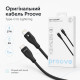 Кабель Proove Soft Silicone Type-C to Lightning 27W (1m) Black (CCSO27002101)