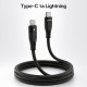 Кабель Proove Soft Silicone Type-C to Lightning 27W (1m) Black (CCSO27002101)