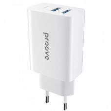 Мережевий зарядний пристрій Proove Rapid 30W 2 USB + USB-C White (WCRP30210002)