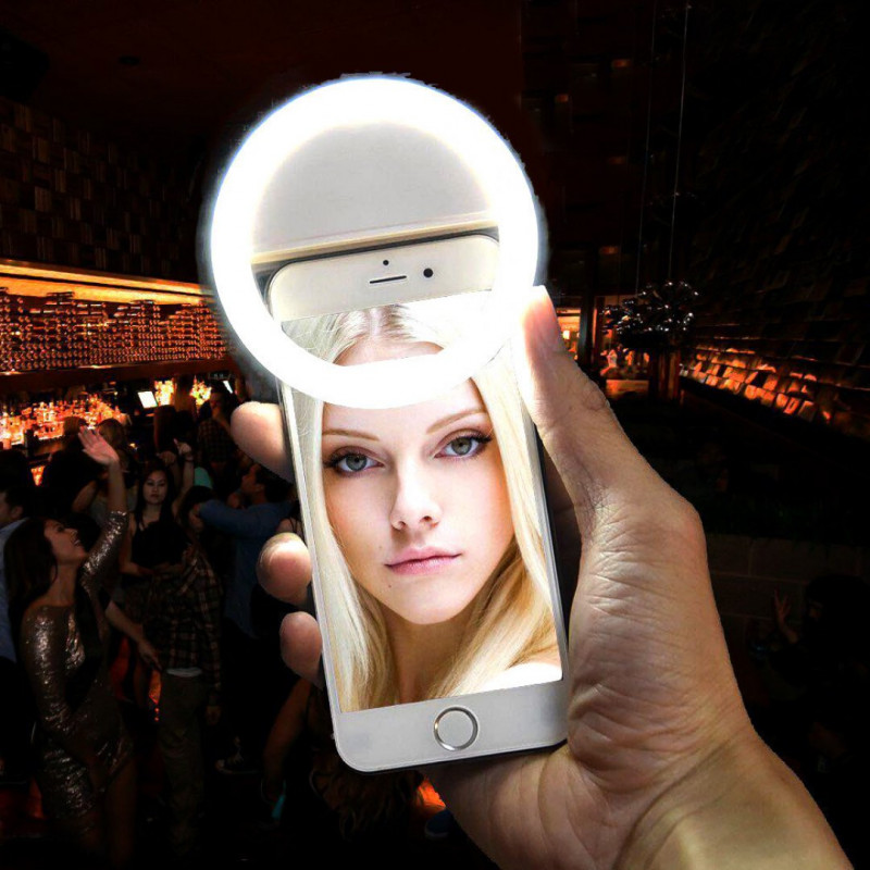 Селфи-лампа для телефона Selfie Ring Light RK-12 White