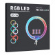 Кольцевая лампа RGB Crystal 3D-56 Remote 56см