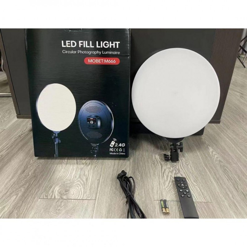Лампа постоянного света LED Camera Light 35cm Remote Black (M666)