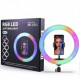 Кільцева лампа RGB MJ33 Black 33см