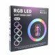 Кільцева лампа RGB MJ33 Black 33см