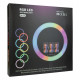 Кольцевая лампа RGB MJ56 Black 56см