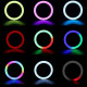 Кольцевая лампа RGB MJ36 Black 36см