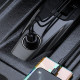 Автомобільний зарядний пристрій Baseus FM Launcher S-16 10W 2USB+AUX Black (CCMT000201)