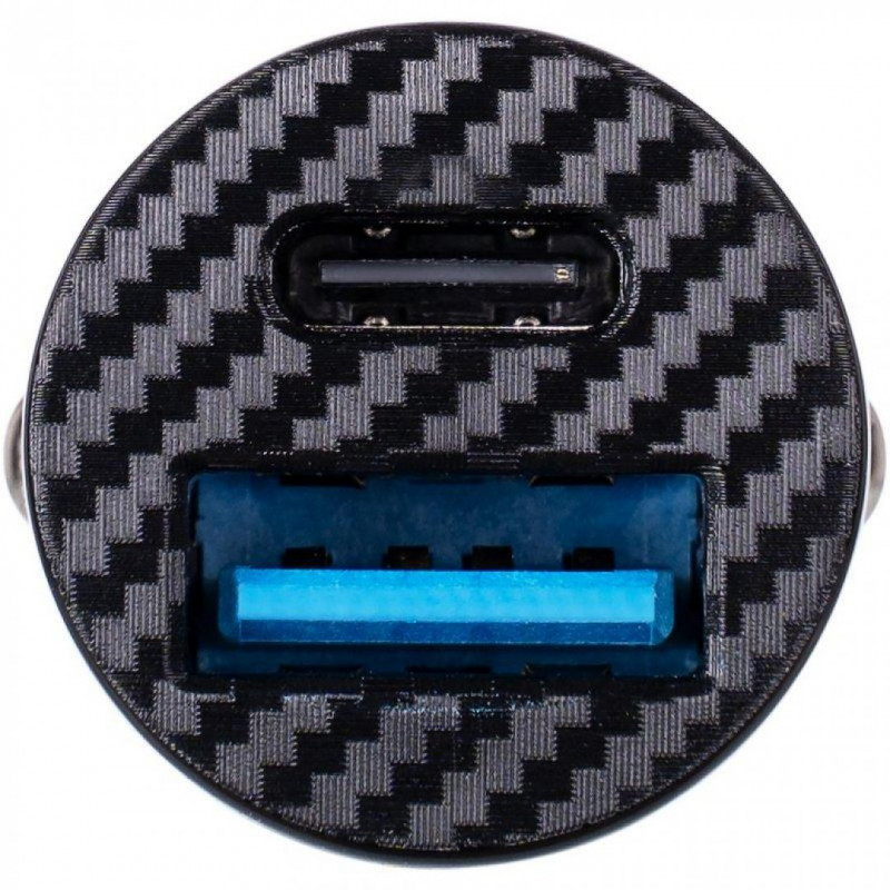 Автомобільний зарядний пристрій Gelius Inch Twix USB+Type-C 35W Black (GP-CC010)