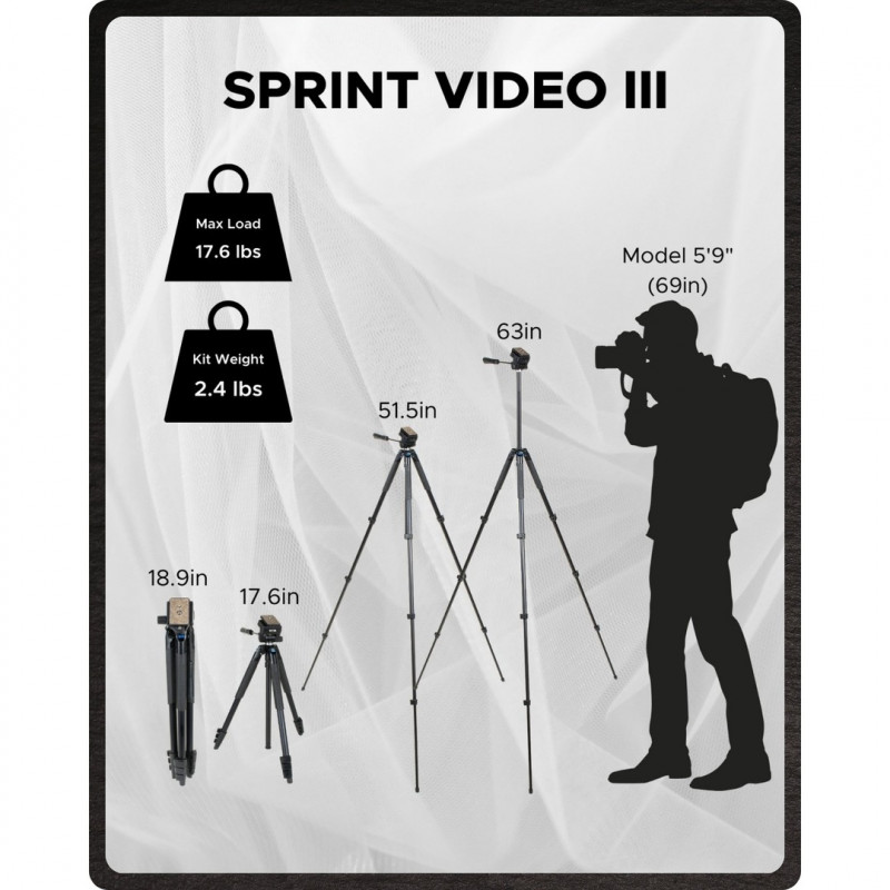 Штатив видео Slik Video Sprint III