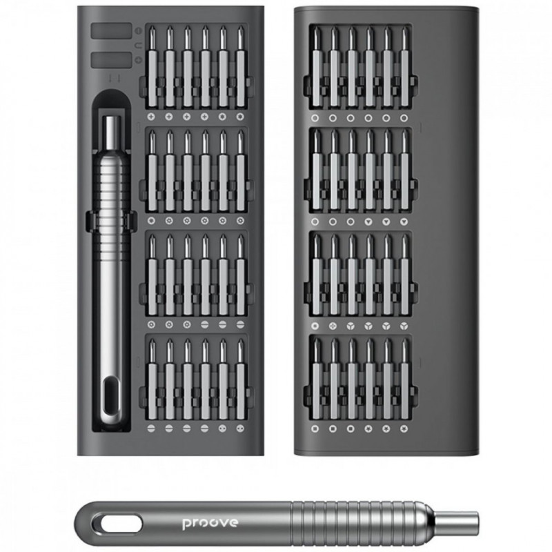 Багатофункціональний набір викруток Proove Fixer 51in1 Gray (MTSF51000003)