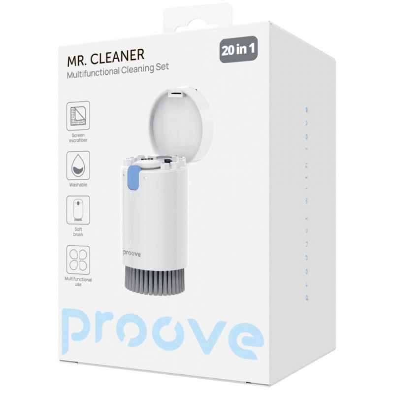 Багатофункціональний набір для чищення Proove Mr. Cleaner 20in1 White (MCS00002002)