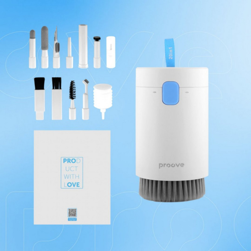 Багатофункціональний набір для чищення Proove Mr. Cleaner 20in1 White (MCS00002002)