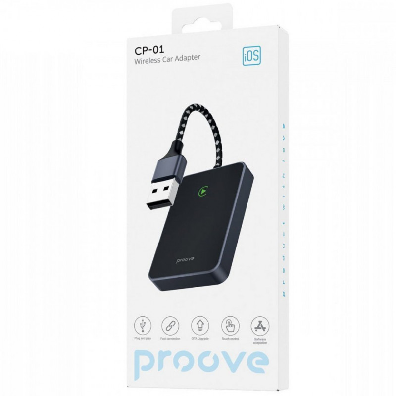 Беспроводной адаптер CarPlay Proove СP-01 Wireless Car Adapter Black (SMCP00100001)