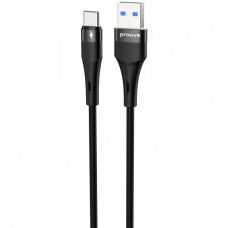 Кабель Proove Light Silicone Plus USB to Type-C 3A (1m) Black (CCLS15001201)