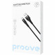 Кабель Proove Light Silicone Plus USB to Type-C 3A (1m) Black (CCLS15001201)