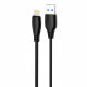 Кабель Proove Simple Silicone USB to Lightning 2.4A (1m) Black (CCSS12001101)