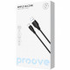 Кабель Proove Simple Silicone USB to Type-C 3A (1m) Black (CCSS15001201)