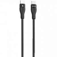 Кабель Proove Soft Silicone Type-C to Type-C 60W (2m) Black (CCSO60002221)