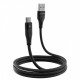 Кабель Proove Soft Silicone USB to Type-C 3A (1m) Black (CCSO20001201)
