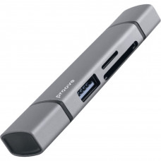 Картридер Proove Arc Link 3 in 1 (USB3.0 + SD Card + Micro SD Card) Silver (HBAL00210014)