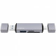 Картридер Proove Arc Link 3 in 1 (USB3.0 + SD Card + Micro SD Card) Silver (HBAL00210014)