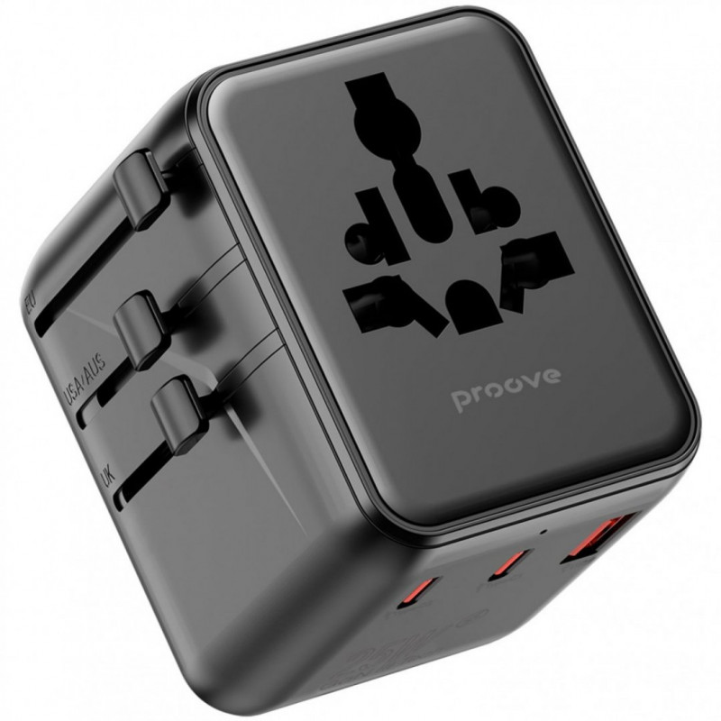 Універсальний адаптер Proove Trip 25W Black (TATL25310001)
