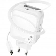 Мережевий зарядний пристрій Proove Fixtape GaN 65W (Type-C) White (WCFP65010202)