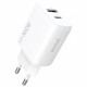 Мережевий зарядний пристрій Proove Silicone Power 2 30W (Type-C + USB) White (WCSP23110002)