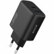 Мережевий зарядний пристрій Proove Silicone Power 2 45W (Type-C+USB) Black (WCSP24110001)