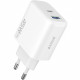 Мережевий зарядний пристрій Proove Silicone Power 2 45W (Type-C+USB) White (WCSP24110002)