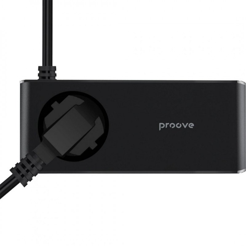 Мережевий фільтр Proove Homester Pro 65W (AC + 2xType-C + 2xUSB) 1.5m Black (PSHP25002201)